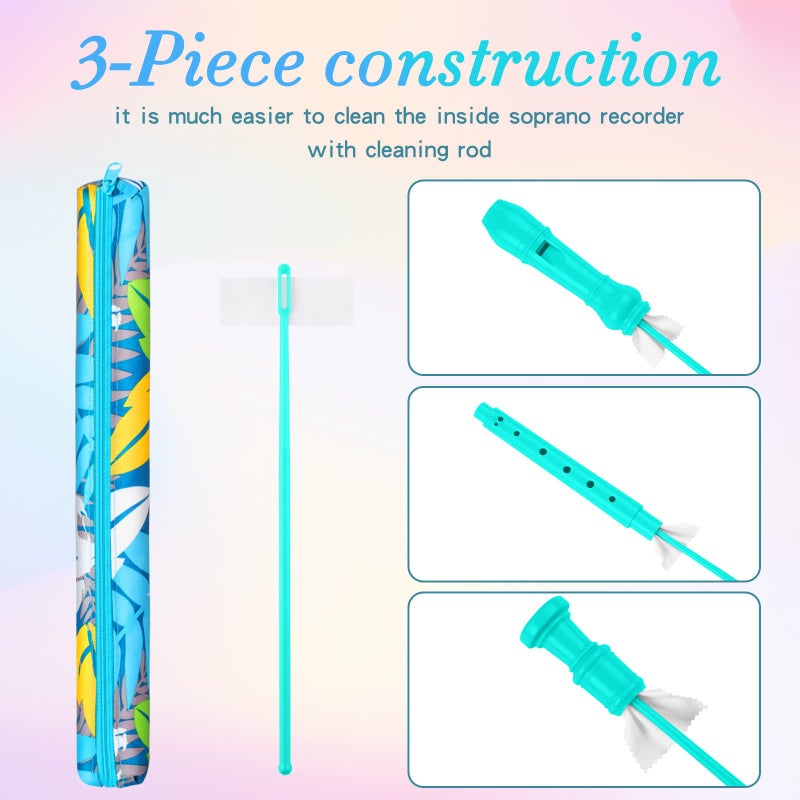 Yop-yes Descant Soprano Recorder Music Recorder Instrument for Kids Flute Kids Recorder with Cleaning Rod + Case Bagâ€¦ - Image 4